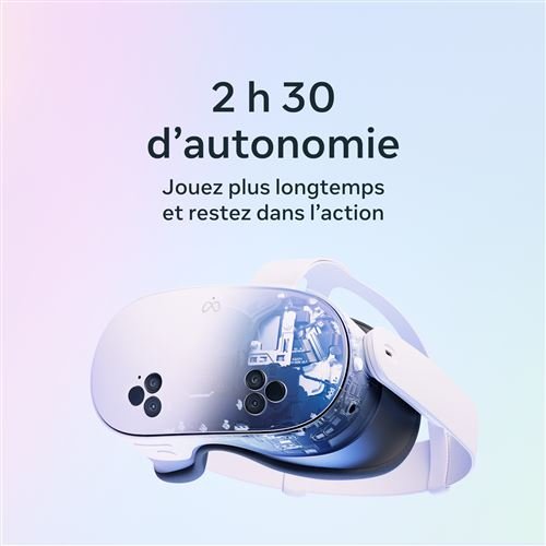 Casque de réalité virtuelle et mixte Meta Quest 3S 256 Go Blanc – Image 10