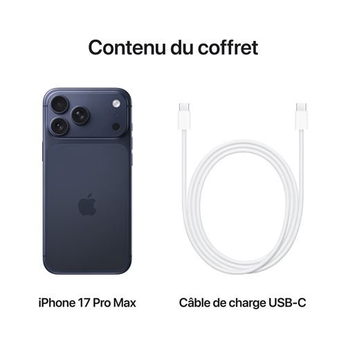 Apple iPhone 17 Pro Max 6,9" 5G Double SIM 256 Go Argent – Image 8