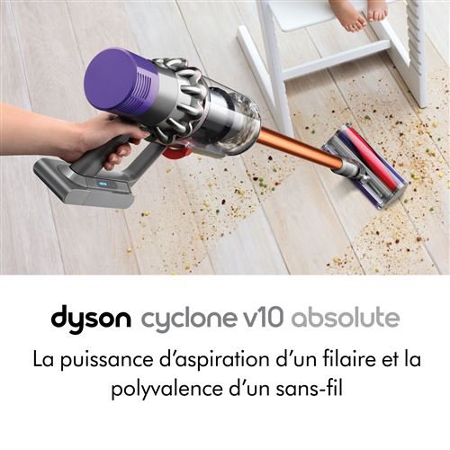 Aspirateur balai Dyson V10 Absolute 525 W Cuivre et Gris – Image 4