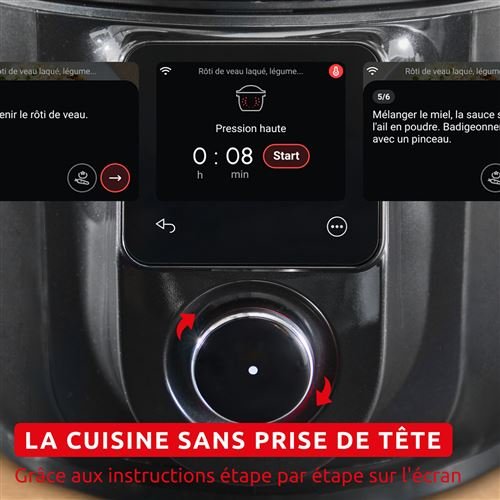 Mijoteur Moulinex CE9828F0 Cookeo Infinity, Air fryer + Multicuiseur Noir – Image 7