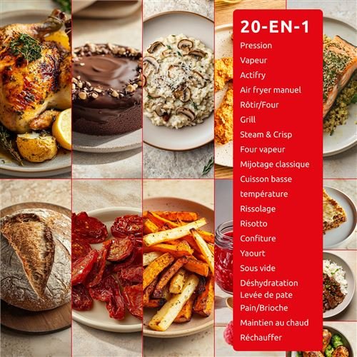 Mijoteur Moulinex CE9828F0 Cookeo Infinity, Air fryer + Multicuiseur Noir – Image 4