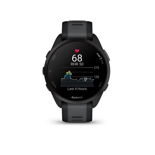 Montre connectée Garmin Forerunner 165 Noir avec bracelet Noir et Gris – Image 3