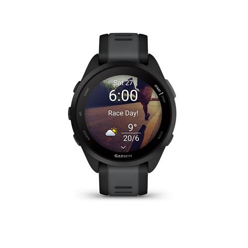 Montre connectée Garmin Forerunner 165 Noir avec bracelet Noir et Gris – Image 5