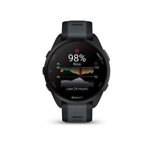 Montre connectée Garmin Forerunner 165 Noir avec bracelet Noir et Gris – Image 6