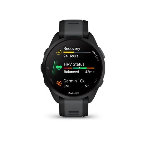 Montre connectée Garmin Forerunner 165 Noir avec bracelet Noir et Gris – Image 8