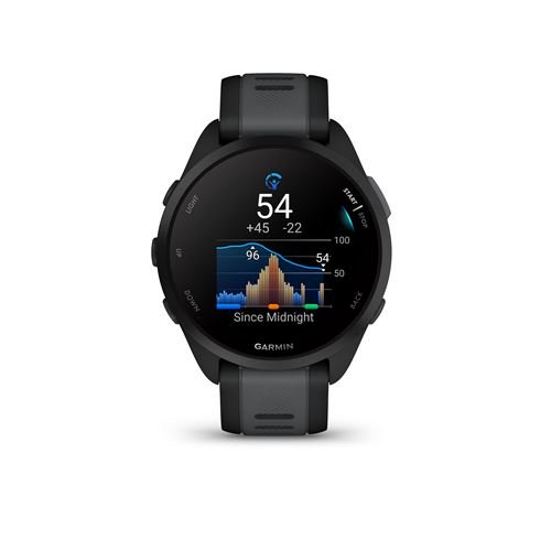 Montre connectée Garmin Forerunner 165 Noir avec bracelet Noir et Gris – Image 9