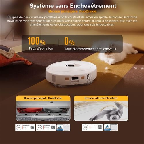 Roborock Qrevo S5V- Upgrade du S7 Max Ultra -12000 Pa -Aspirateur Robot Laveur avec Station – Image 2