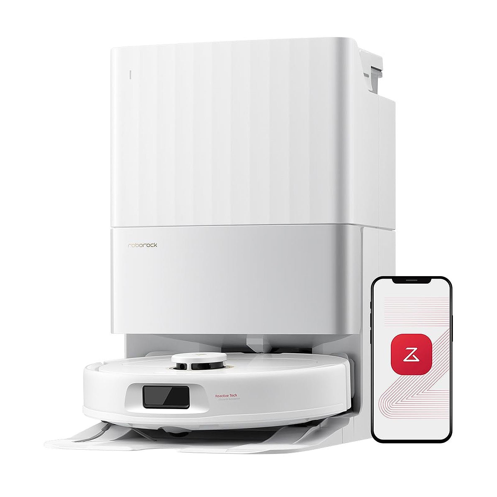 Roborock Qrevo S5V- Upgrade du S7 Max Ultra -12000 Pa -Aspirateur Robot Laveur avec Station