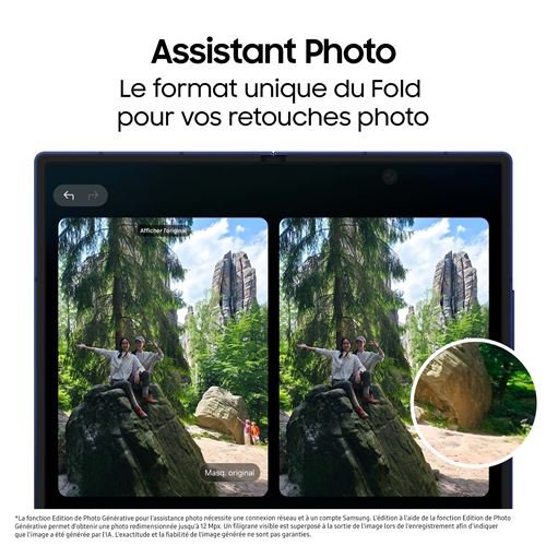 Smartphone Samsung Galaxy Z Fold7 8" 5G Double nano SIM 256 Go Noir Absolu – Image 6