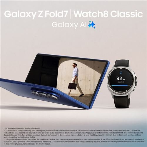 Smartphone Samsung Galaxy Z Fold7 8" 5G Double nano SIM 256 Go Noir Absolu – Image 7